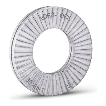 Nord-Lock Wedge Locking Washer - Carbon Steel-Delta Protekt Coated - M20 Large O.D.-Pkg of 100 2693